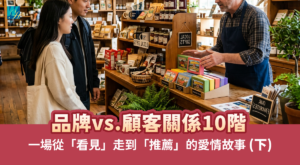 【品牌vs.顧客關係10階】一場從「看見」走到「推薦」的愛情故事(下)