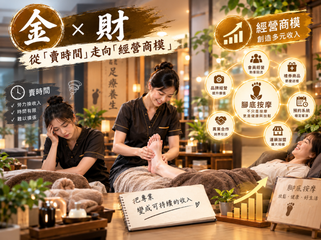 一、金 vs. 財:從「賣時間」走向「經營商模」